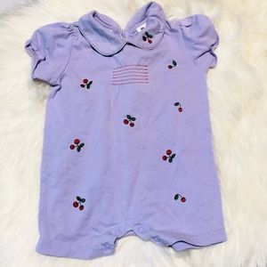 3-6 Cherry baby girl jumpsuit (10x$15)